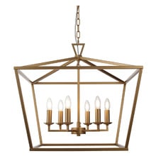 Panama Steel 6 Light Pendant